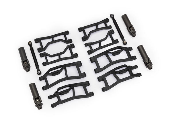 TRAXXAS - Suspension kit, Mini Maxx® WideMaxx®, black (includes front & rear suspension arms, front toe links & outer half shafts (extended)) (10790-BLK)