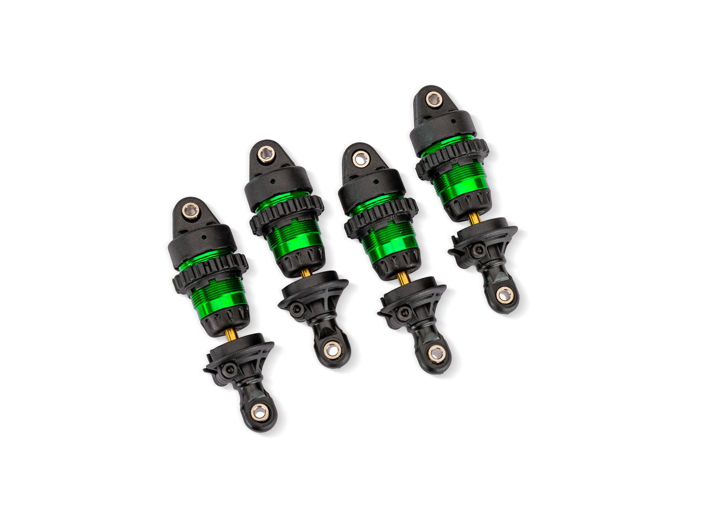 TRAXXAS - Green Aluminum Mini GTR Short Shocks (4) (10865-GRN)