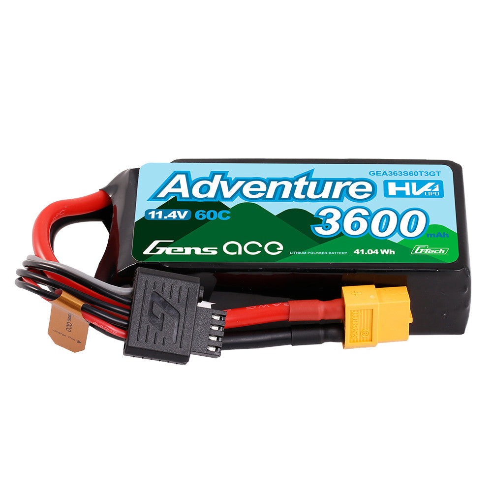 Gens Ace G-Tech Smart 3S LiHV Battery 60C (11.4V/3600mAh) (GEA363S60T3GT)