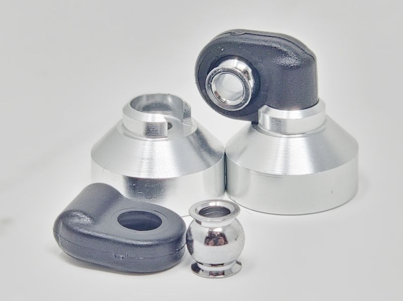 DLUX - Compact Offset Caps (Silver) (50961)