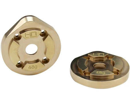 HOT RACING - 48g Brass Currie F9 Portal Knuckle Caps: UTB SCX 3 (AUTB21CH)