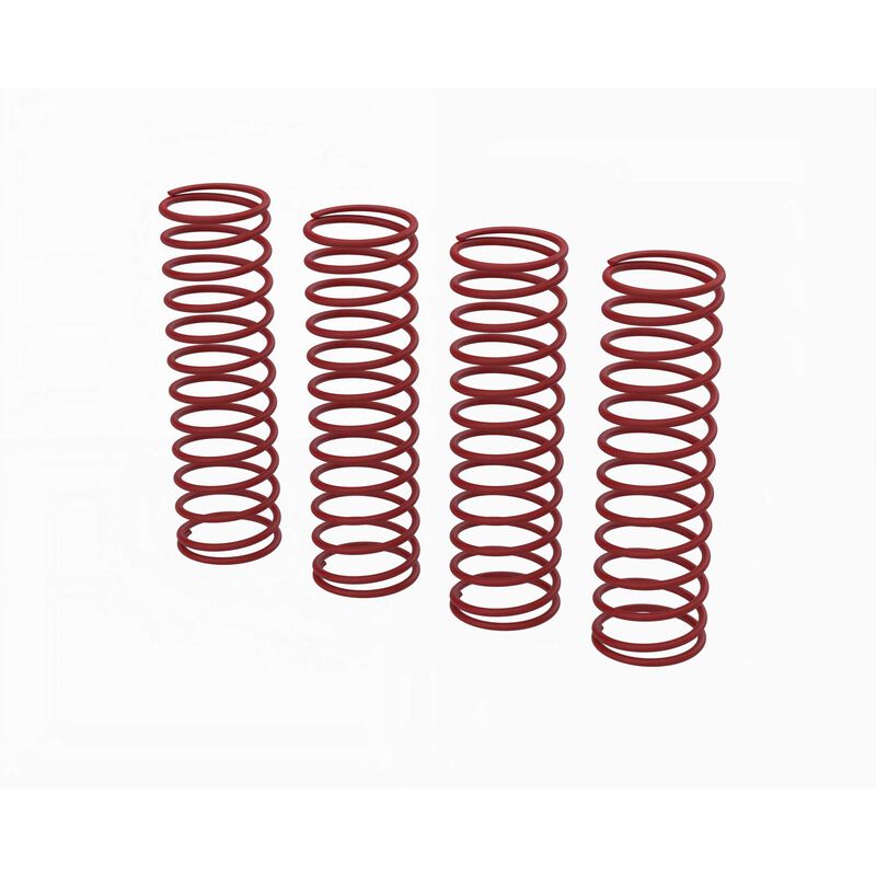 ARRMA - Shock Spring Set E, 0.50N/mm, Red (4): GROM (ARA-2893)