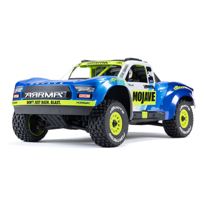 ARRMA - MOJAVE GROM 4x4 SMART Small Scale Desert Truck (Blue/White) (ARA2104T2)