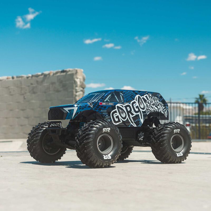1/10 GORGON 223S 2WD RTR Brushless Monster Truck, Blue/Black (ARA3530T1)