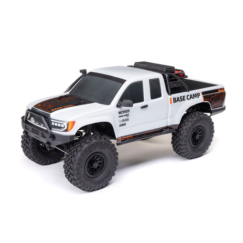 AXIAL - 1/10 SCX10 III Base Camp 4X4 RTR Brushed Rock Crawler, White (AXI-1375T1)