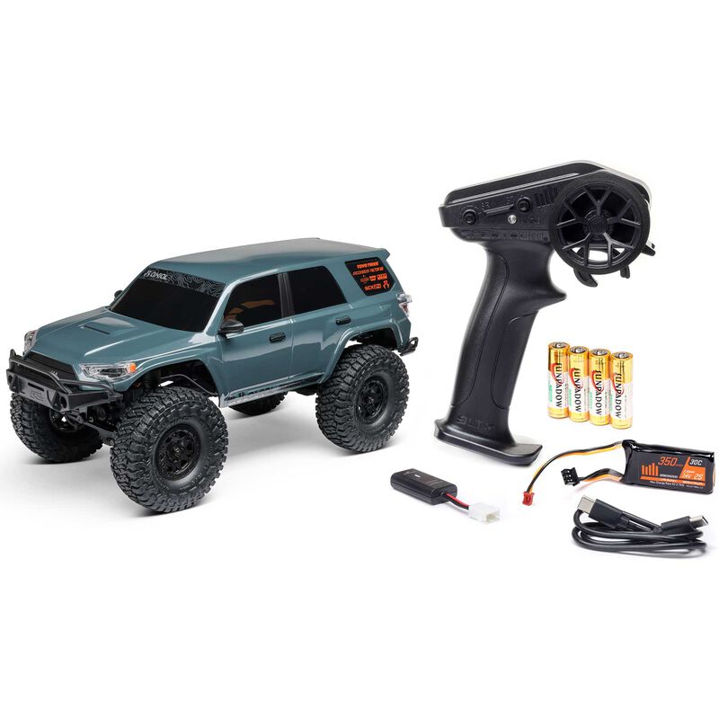AXIAL - 1/24 SCX24 Toyota 4Runner 4X4 RTR Brushed Rock Crawler (Battery & Charger Included), Gray (AXI-2035T2)