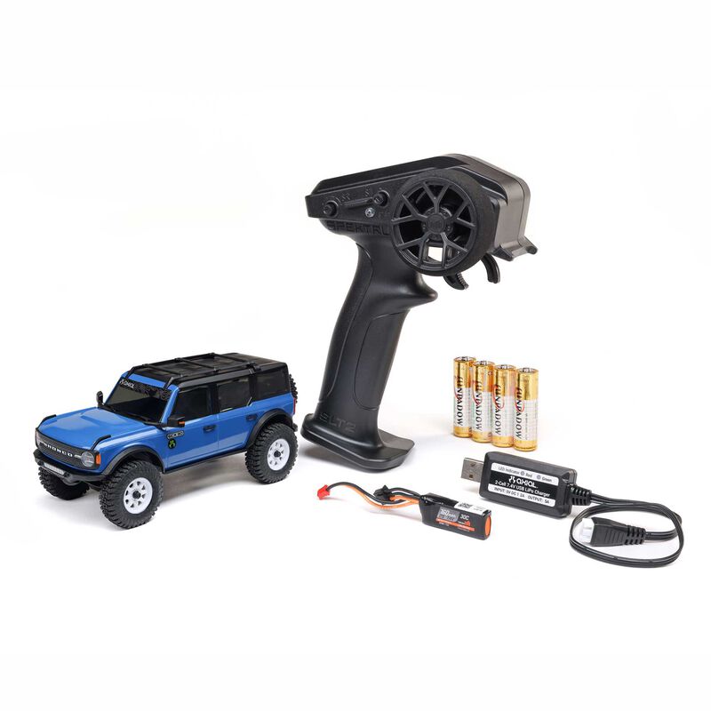AXIAL - 1/30 Axial SCX30 Ford Bronco (Battery & Charger Included) (Blue) (AXI-2048T1)