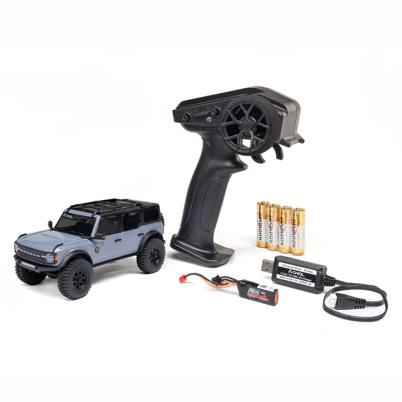 AXIAL - 1/30 Axial SCX30 Ford Bronco (Battery & Charger Included) (Gray) (AXI-2048T2)