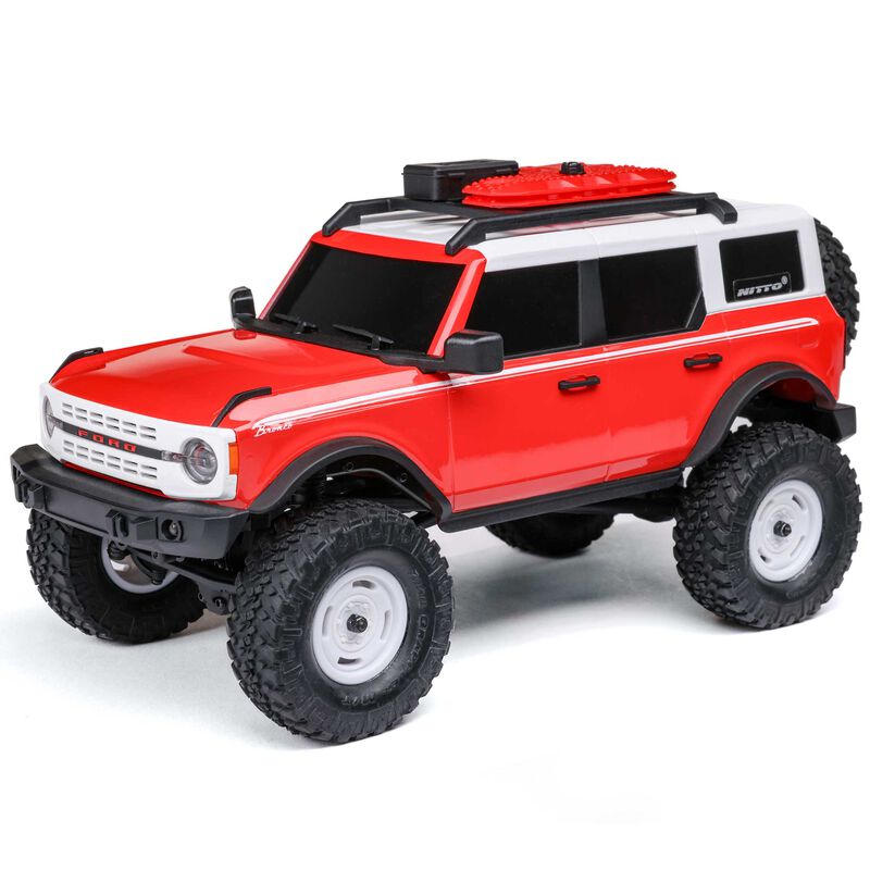 AXIAL - 1/24 SCX24 Ford Bronco Heritage Edition 4X4 RTR Brushed Rock Crawler (Battery & Charger Included), Red (AXI00006V2T6)