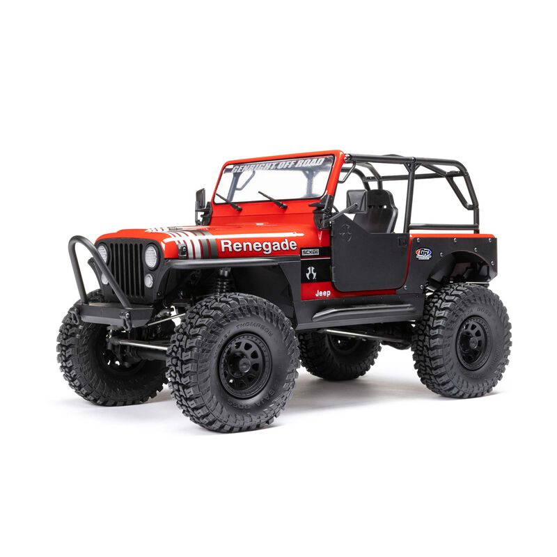 AXIAL - 1/10 SCX10 III Jeep CJ-7 4X4 RTR Brushed Rock Crawler, Red (AXI03008T1)