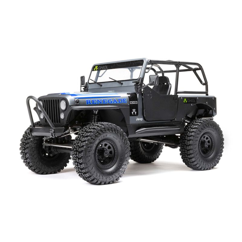 AXIAL - 1/10 SCX10 III Jeep CJ-7 4X4 RTR Brushed Rock Crawler, Grey (AXI03008T2)