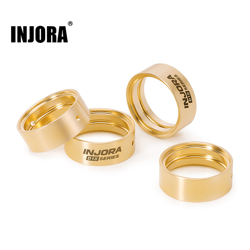INJORA Brass Inner Clamp Rings For INJORA 0.7" D18 Wheels (W7003-18)