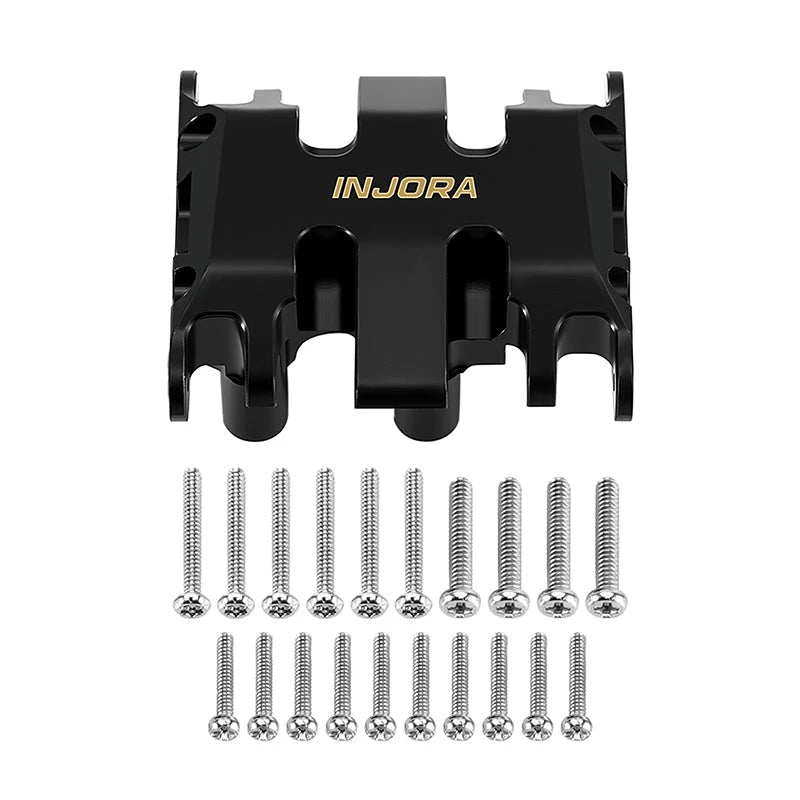 INJORA - Axial SCX30 Brass Skid Plate (Black) (17.8g) (SCX30-06BB)