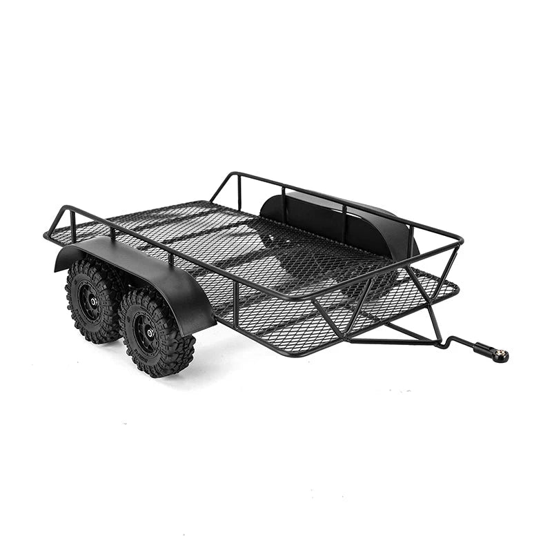 INJORA - Metal Hitch Mount Trailer For 1/18 RC Crawler TRX4M (DG-TC06)