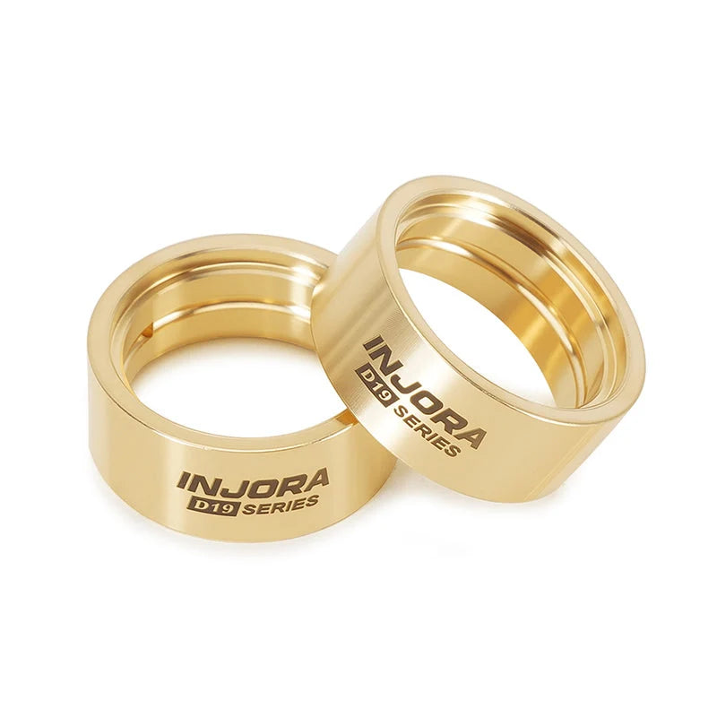 INJORA - 10.1g Brass Inner Clamp Rings For INJORA 0.7" D19 Wheels (W7011-19-2)