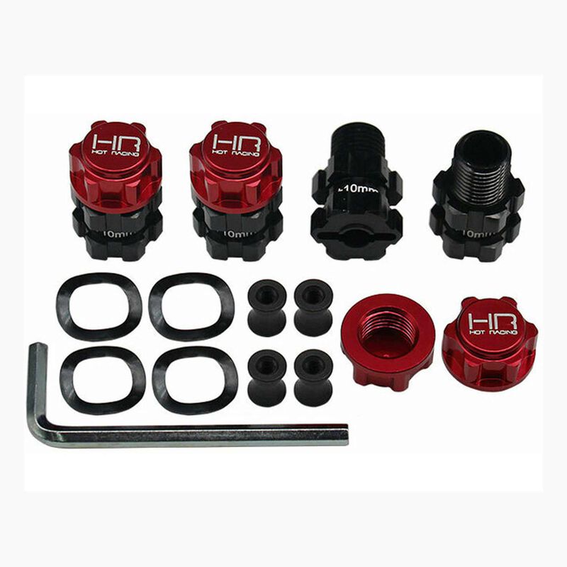 HOT RACING - Aluminum Heavy Duty 17mm Hex Hubs 10mm Offset ARRMA GORGON (HRAGRR117XT02)