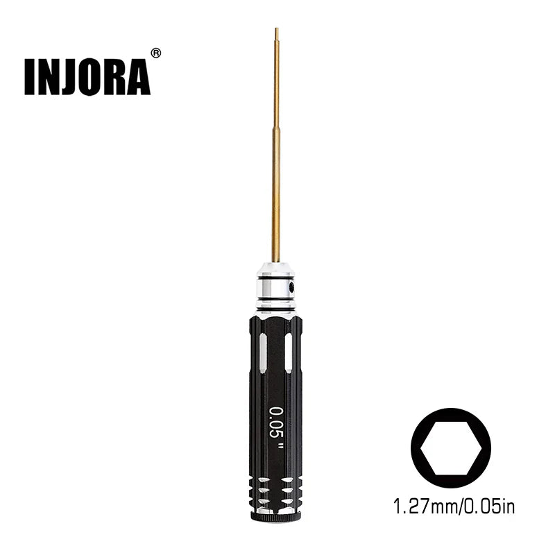 INJORA 0.05" 1.27mm Hex Screwdriver Tool for Axial SCX24 AX24 SCX30 (SCX24-14)