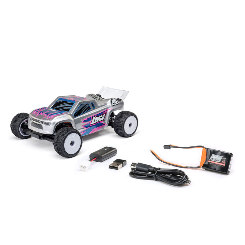 LOSI - Micro-T 1/28 2WD RTR (Battery & Charger Included) Silver (LOS-1392T2)