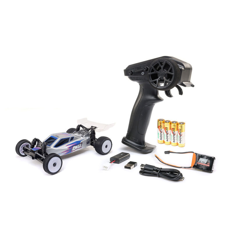 LOSI - Micro-B 2WD Buggy, Silver RTR (LOS00007T2)