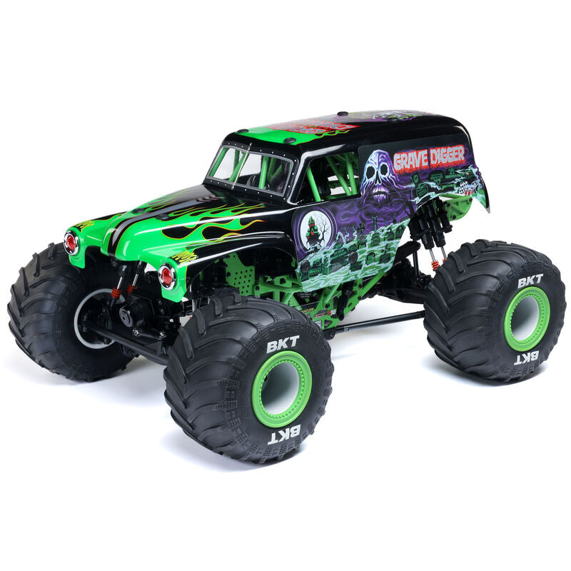 LOSI - 1/8 LMT 2.0 Grave Digger 4X4 Solid Axle Brushless Monster Truck RTR, Green (LOS04028T1)