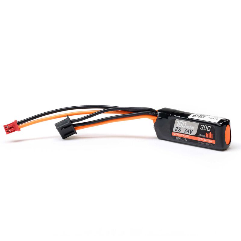 SPEKTRUM - 7.4V 160mAh 2S 30C LiPo Battery: PH2.0 (SPMX-1122)