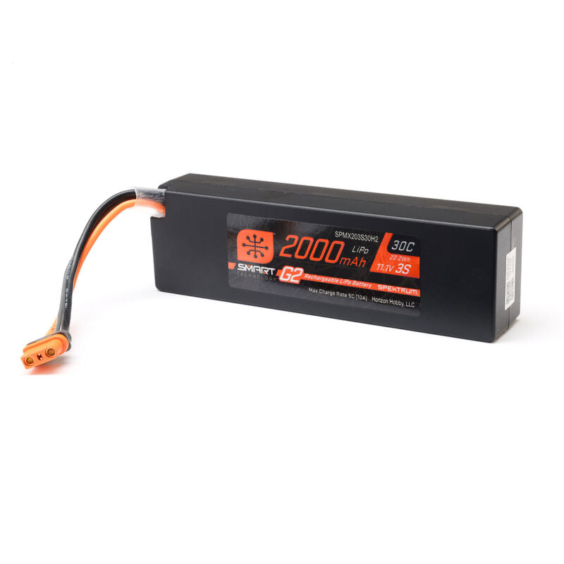 SPEKTRUM - 11.1V 2000mAh 3S 30C Smart G2 LiPo Battery: IC2 (SPMX203S30H2)