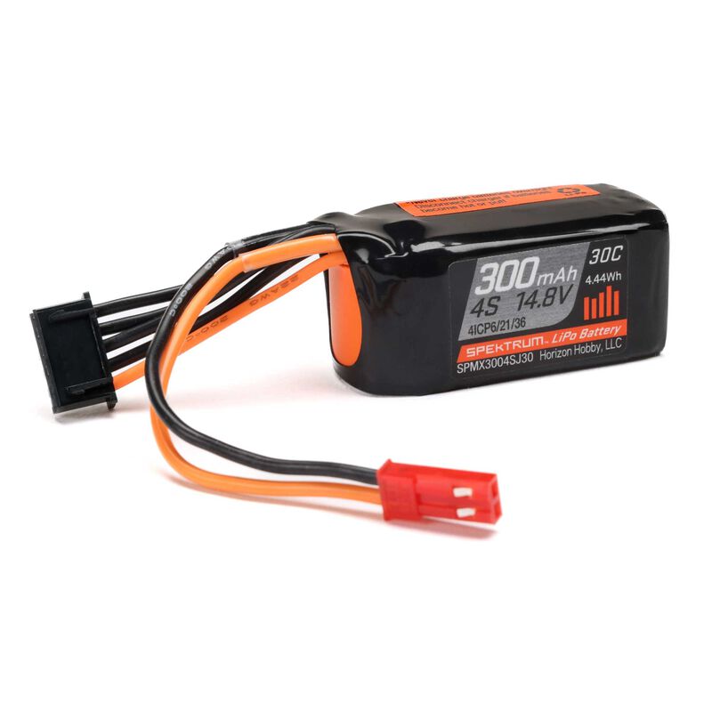 SPEKTRUM - 4S 14.8V 300mAh 30C LiPo Battery (SPMX3004SJ30)
