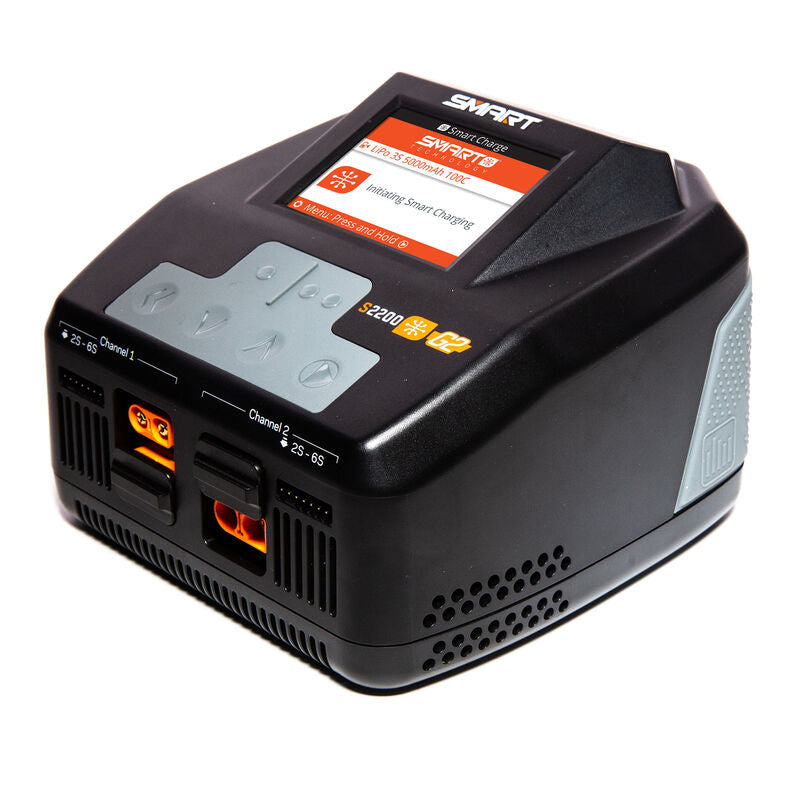 SPEKTRUM - Smart S2200 G2 AC Charger, 2x200W (SPMXC2010)