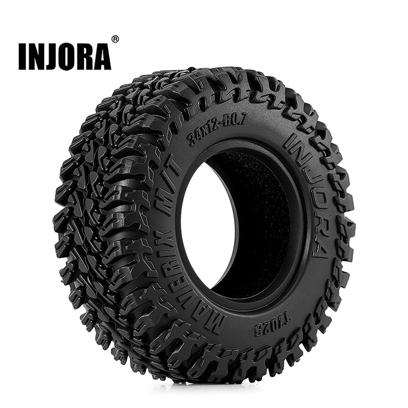 INJORA 0.7" 34*12mm MAVERIX M/T Tires For 1/30 SCX30 (T7025) (4)