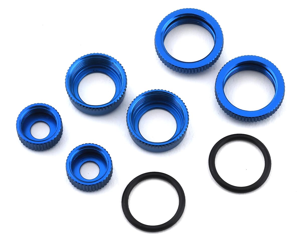Team Associated Factory Team Reflex 14B/14T 10mm Aluminum Shock Caps & Collars (ASC21556)