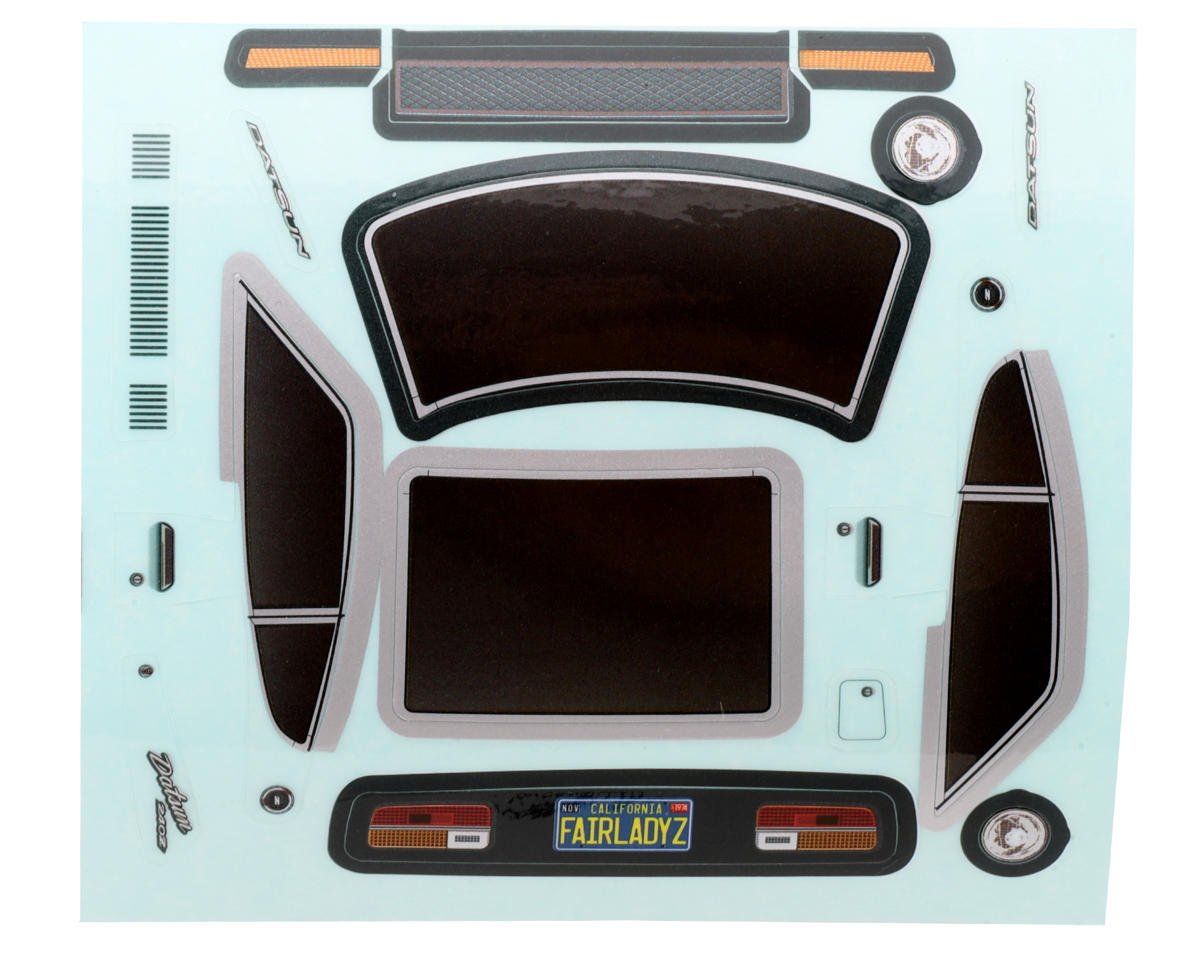 Team Associated SR27 Datsun 240Z Body Accessories & Decals Set (ASC21813)