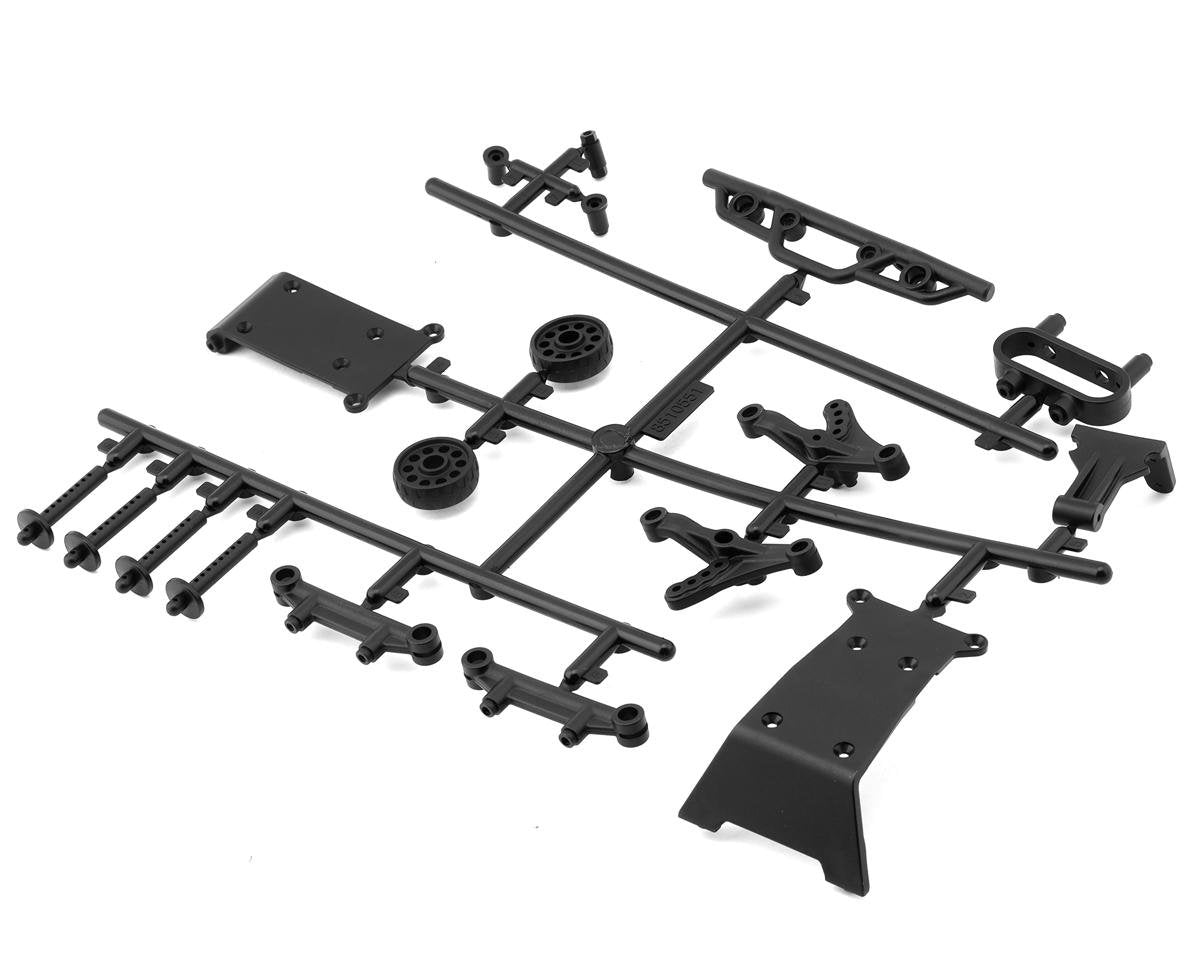 Team Associated SR27 Bumper, Wheelie Bar & Body Mount Set (ASC21821)