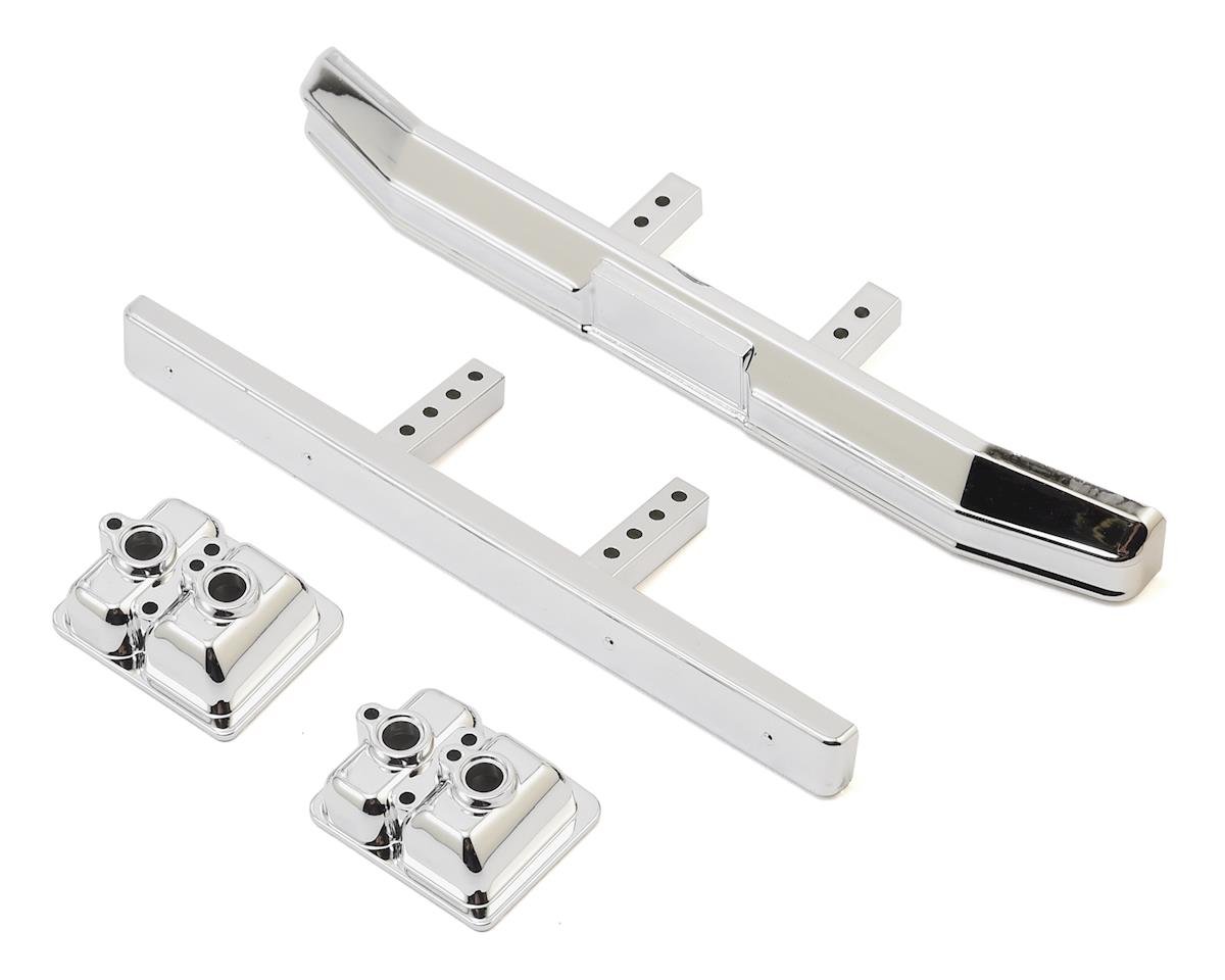 Team Associated CR12 Ford F-150 Bumper Set w/Light Pods (Chrome) (ASC41057)