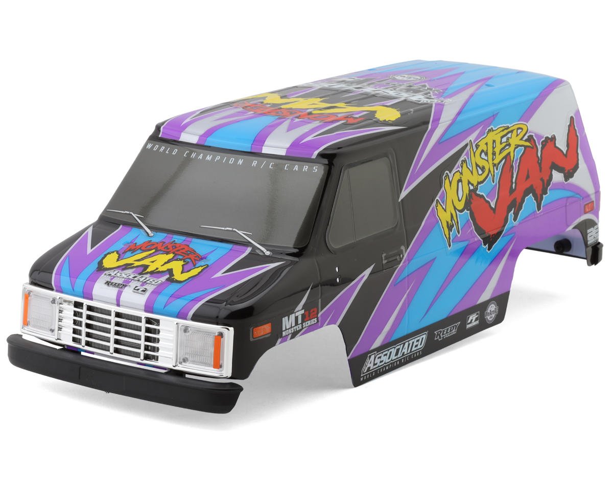 Team Associated MT12 Monster Van Pre-Painted Body Set (ASC41116)