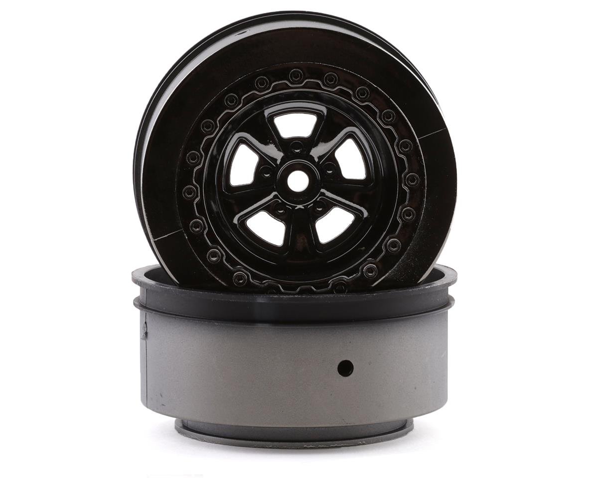 Team Associated DR10 Drag Racing Rear Wheels (Black Chrome) (2) (ASC71076)