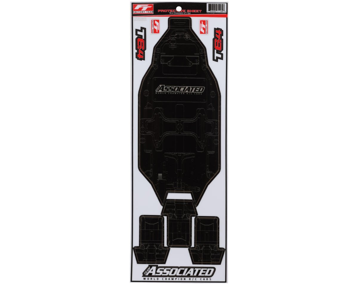 Team Associated RC10T6.4 Factory Team Chassis Protective Sheet (1) (ASC71184)