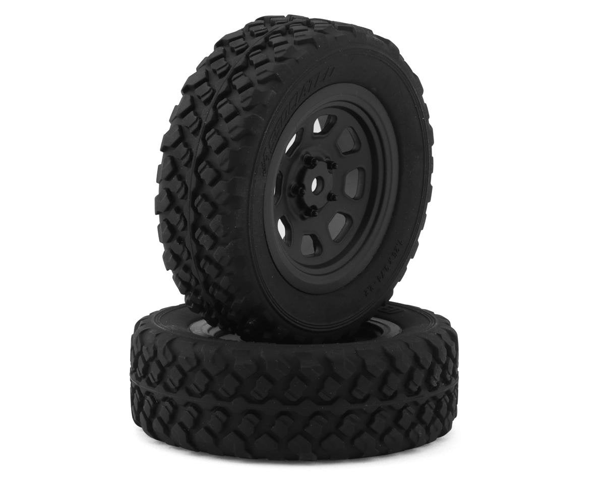 Team Associated Pro2 LT10SW Pre-Mounted Front Tires (Black) (2) (ASC72113)