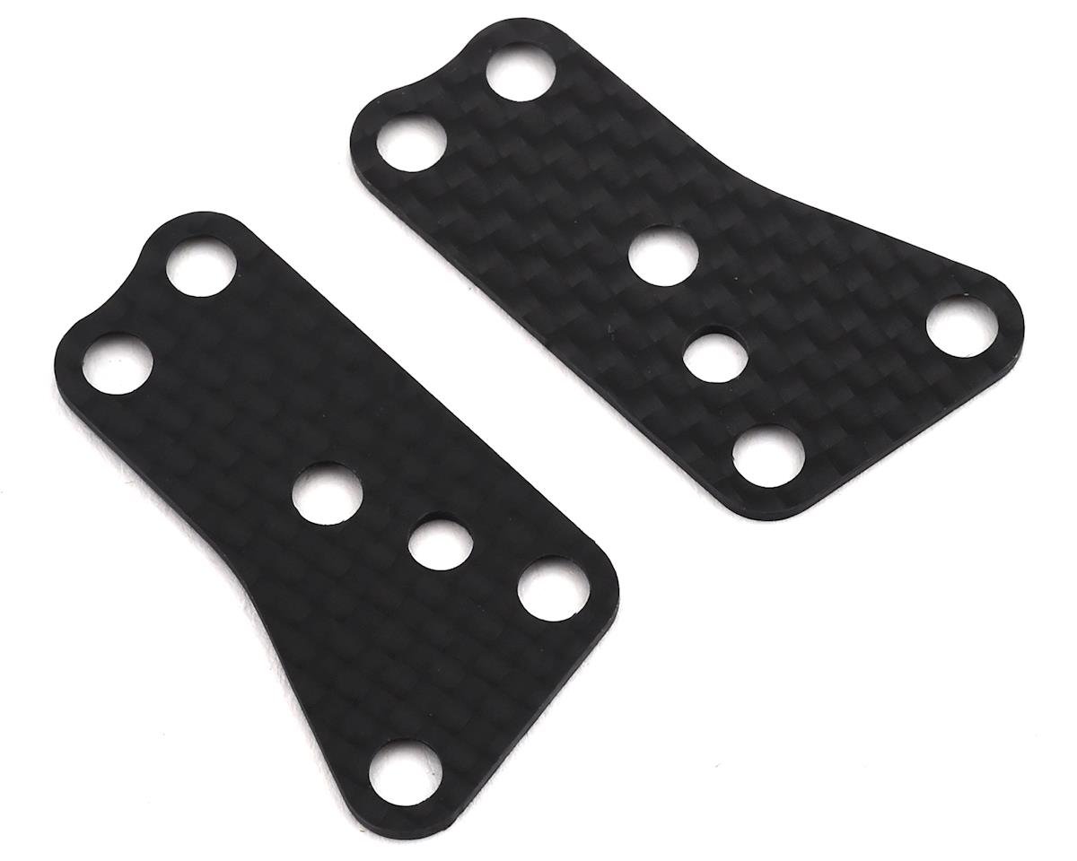 Team Associated RC8 B3.2 Carbon Fiber Front Upper Suspension Arm Inserts (2) (ASC81444)
