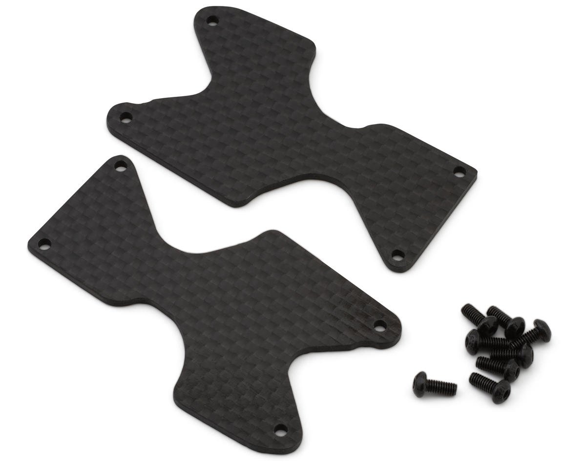 Team Associated RC8B4.1 Factory Team Carbon Fiber Rear Arms Inserts (2mm) (2) (ASC81668)