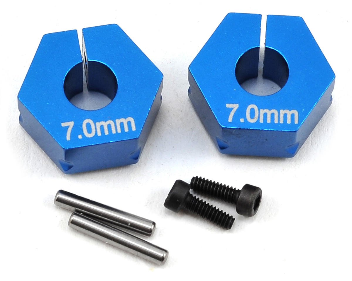 Team Associated 7.0mm Factory Team Aluminum Clamping Wheel Hex (2) (ASC91610)