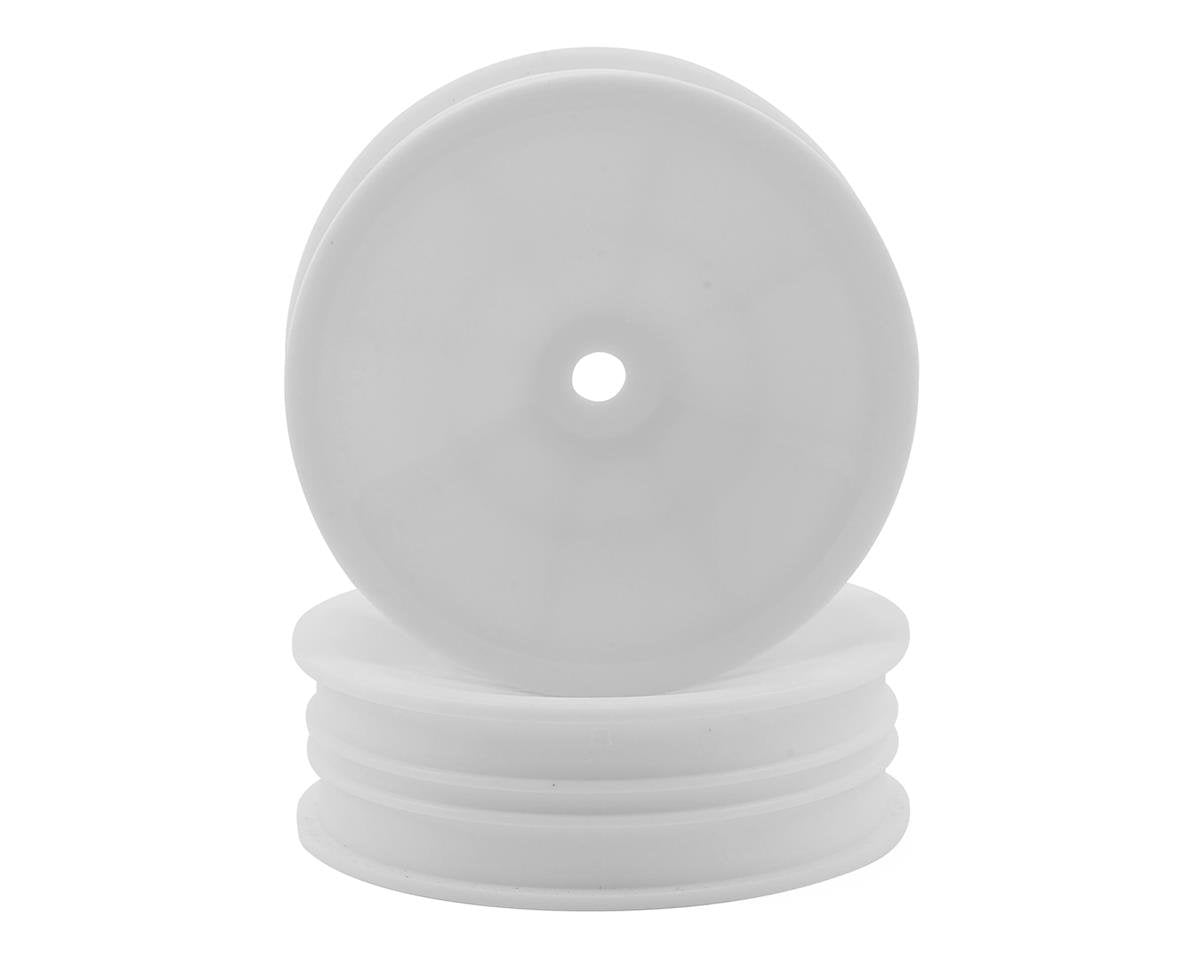 Team Associated 12mm Hex 2.2" "Slim" Front Buggy Wheels (White) (2) (B6) (ASC91757)