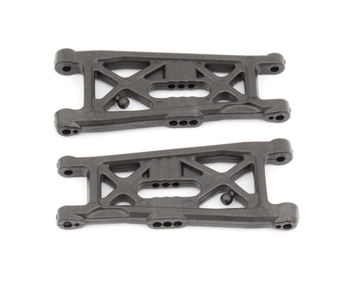 Team Associated RC10B6 Factory Team Carbon Front Suspension "Flat" Arms (ASC91871)