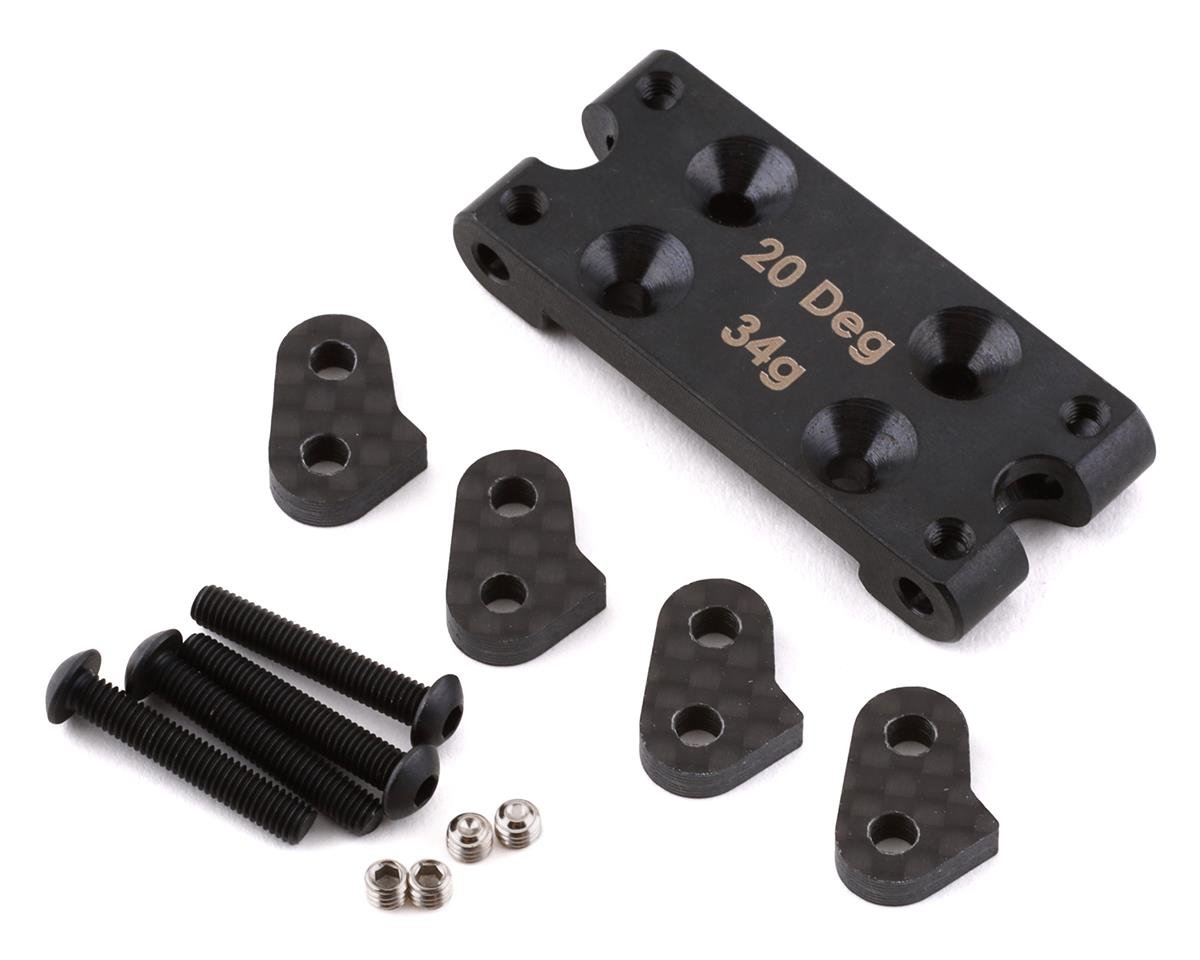 Team Associated RC10B6 Factory Team Steel Bulkhead (20 Degree) (ASC91899)