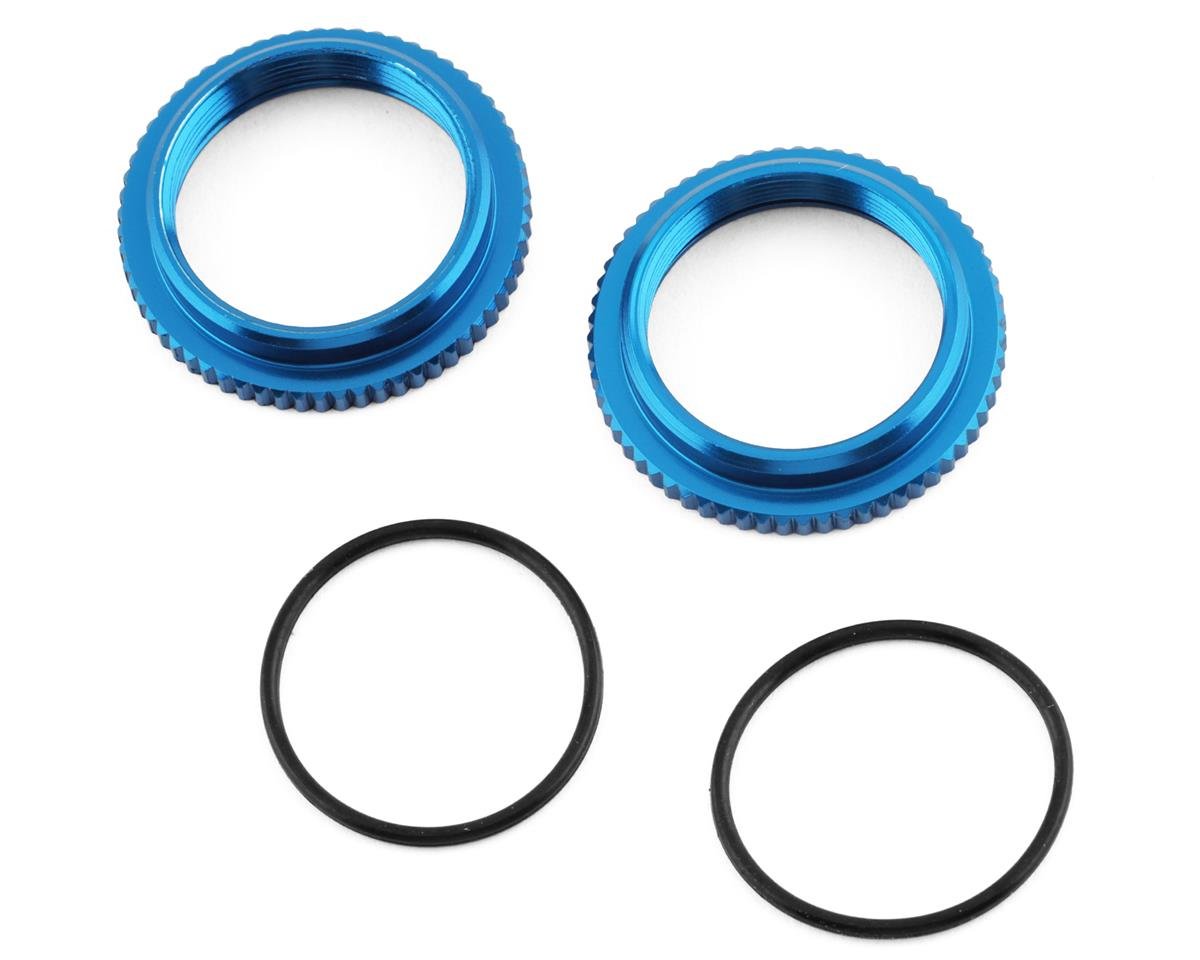 Team Associated 13mm Shock Collars (Blue) (ASC91928)