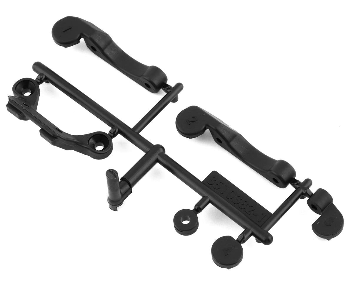 Team Associated RC10B6.4 Front Wing/Fan Mount & Battery Brace Shim Set (ASC91978)