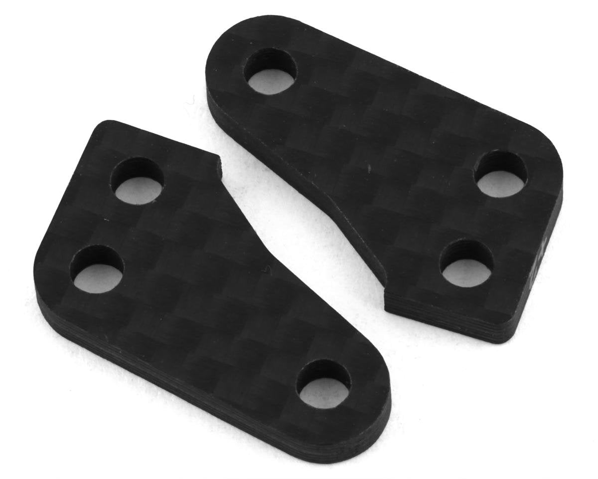 Team Associated RC10B74 Factory Team Carbon Steering Block Arm Set (2) (+2) (ASC92376)