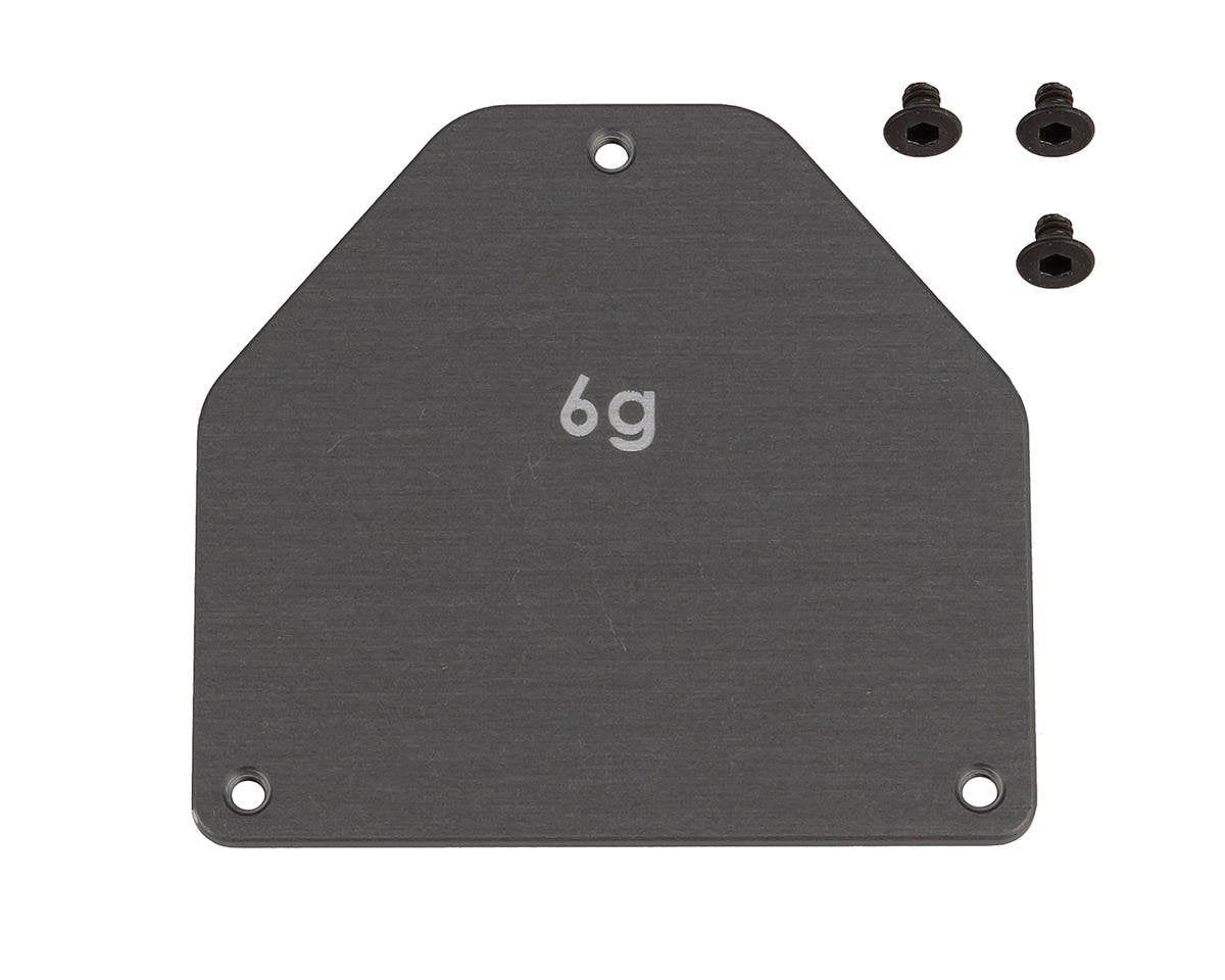 Team Associated RC10B7 Factory Team Aluminum Servo Weight Plate (6g) (ASC92444)