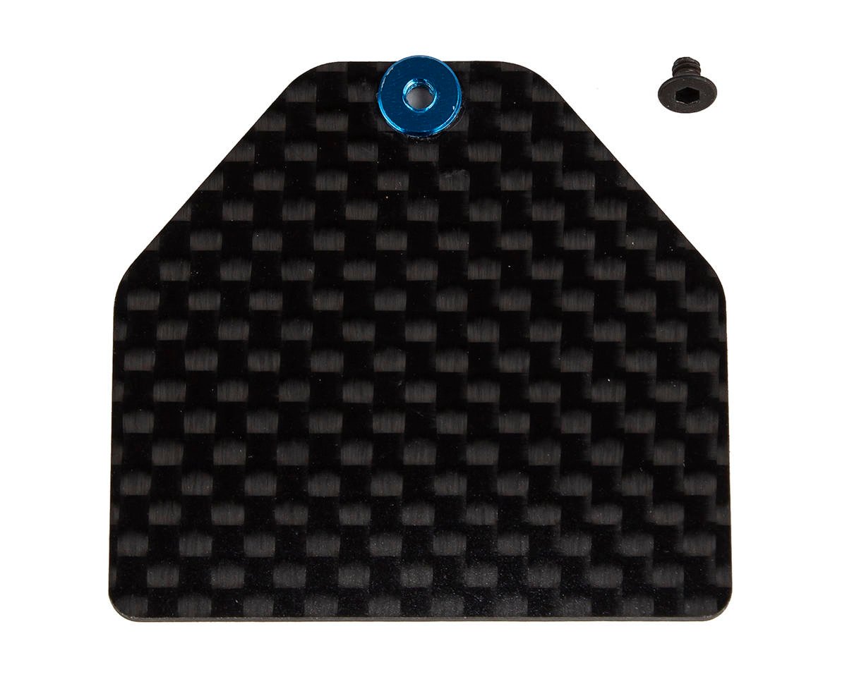 Team Associated RC10B7 Factory Team Carbon Fiber Servo Weight Plate (4g) (ASC92446)
