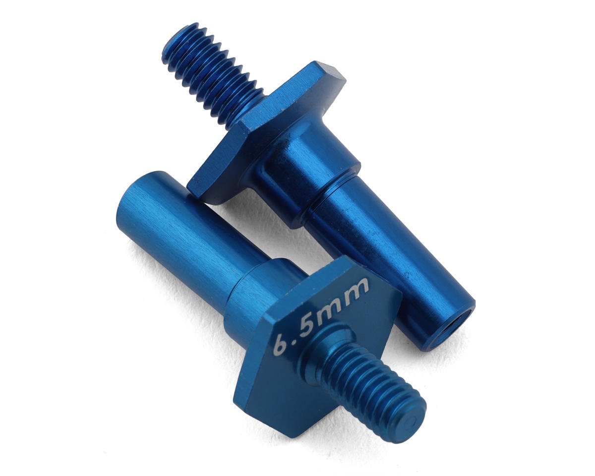Team Associated RC10B7 6.5mm Aluminum Front Axles (2) (ASC92462)
