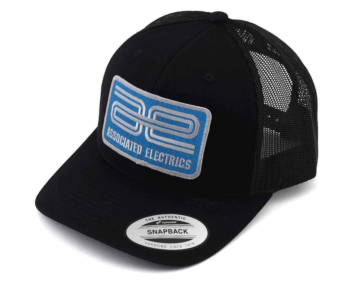 Team Associated AE Logo Trucker Hat "Curved Bill" (Black) (One Size Fits Most) (ASC97008)